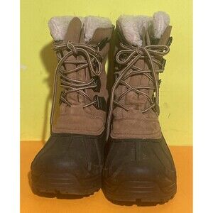 totes Prince Men's Waterproof Winter Boots Taupe Brown Suede 10